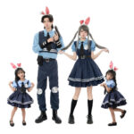 Crazy Zootopia Judy Rabbit Police Officer Cosplay Costume